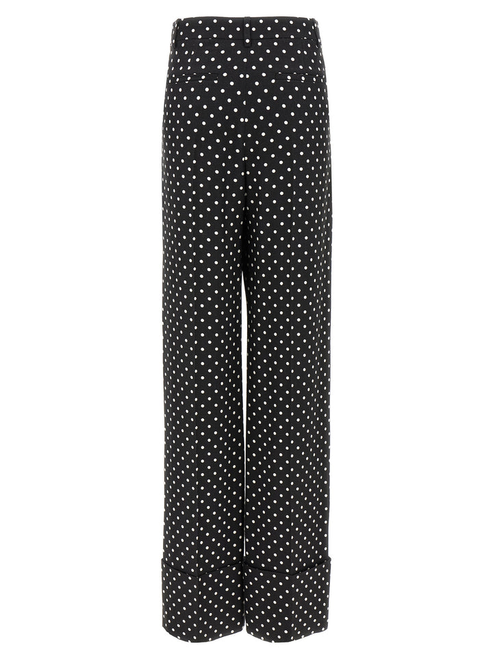 Valentino Garavani Bicolor Viscose Casual Pants