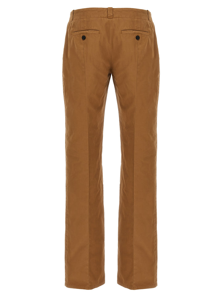 Alexander McQueen Brown Cotton Chino Pants