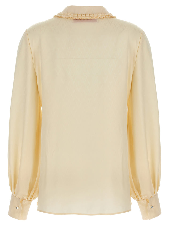 Valentino Garavani Beige Silk Blouse