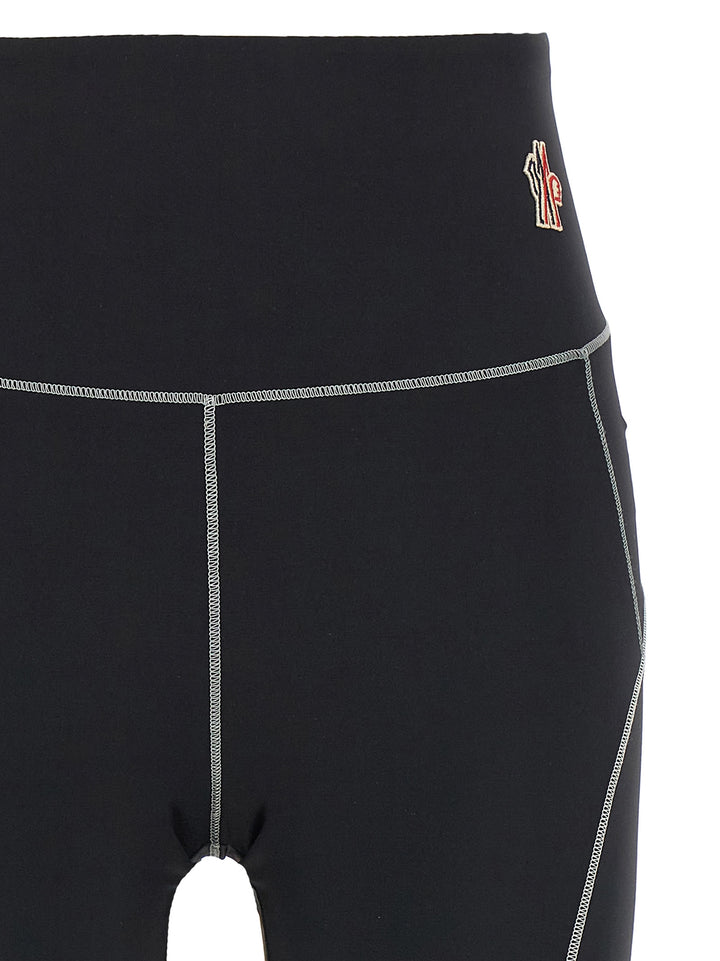 Moncler Grenoble Black Polyamide Leggings
