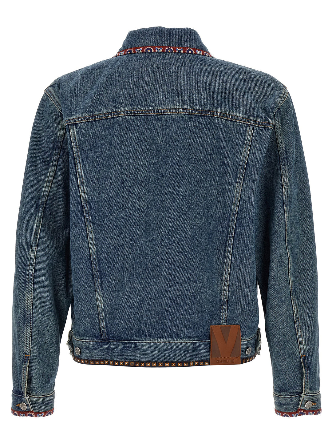 Valentino Garavani Blue Polyamide Denim Jacket