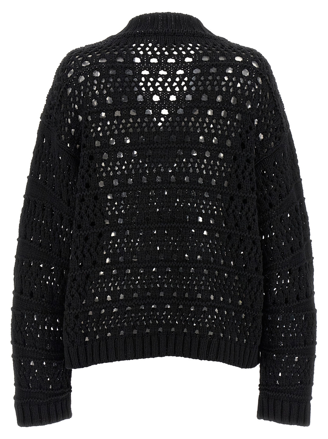 Ganni Black Cotton Cardigan