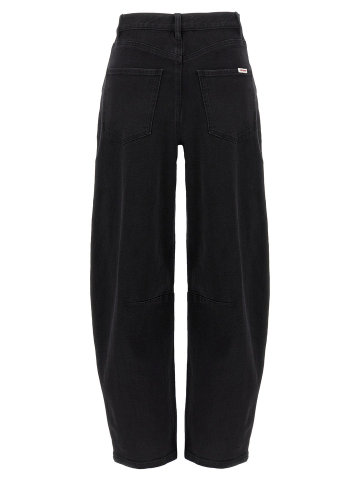 Self-Portrait Black Cotton High-Waisted Jean