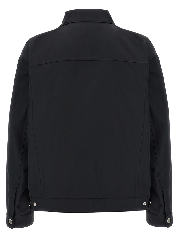 Dsquared² Black Polyester Full-Length Jacket