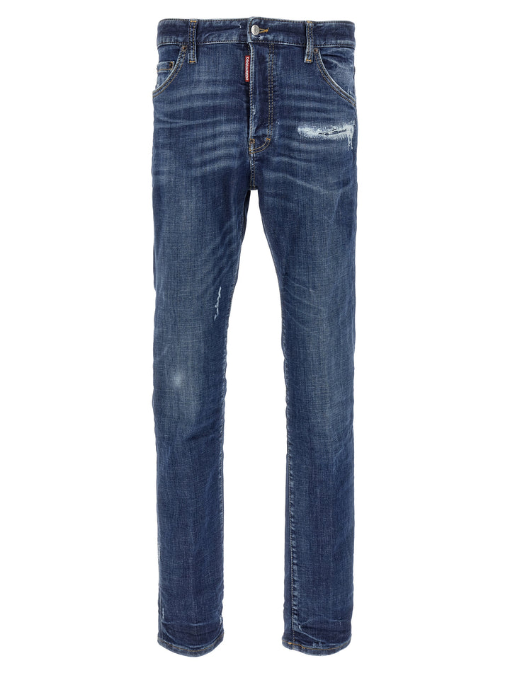 Dsquared² Blue Cotton Slim Fit Jeans