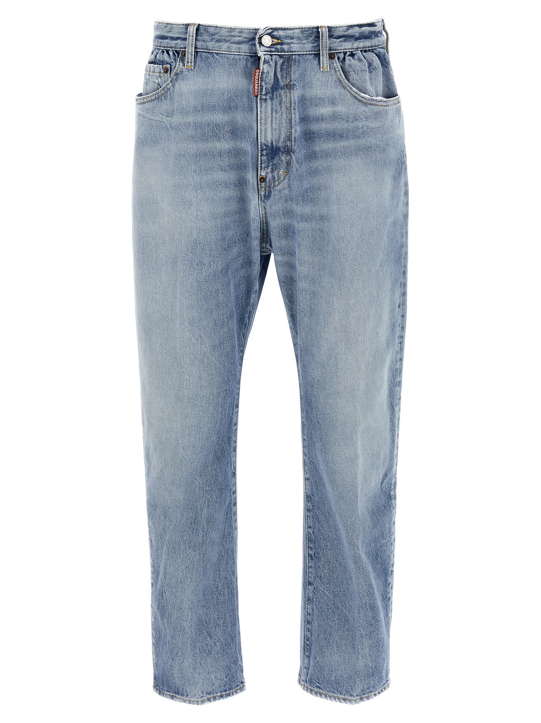 Dsquared² Blue Cotton Relaxed Fit Jeans