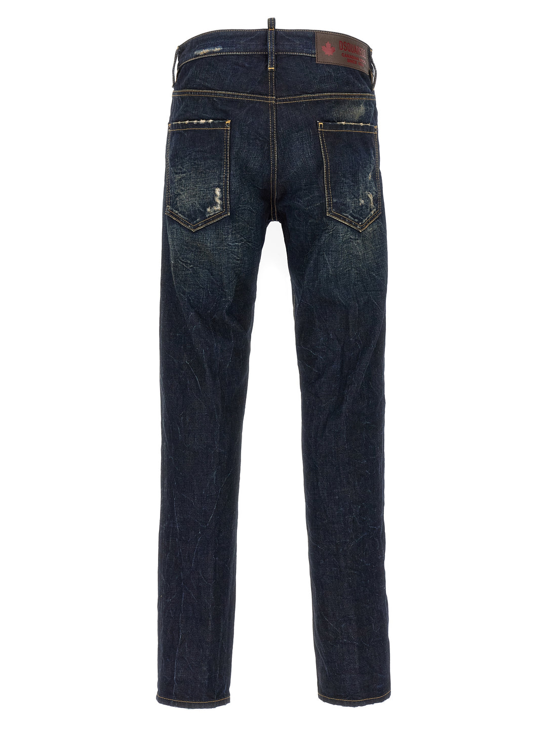 Dsquared² Blue Cotton Slim Fit Jeans