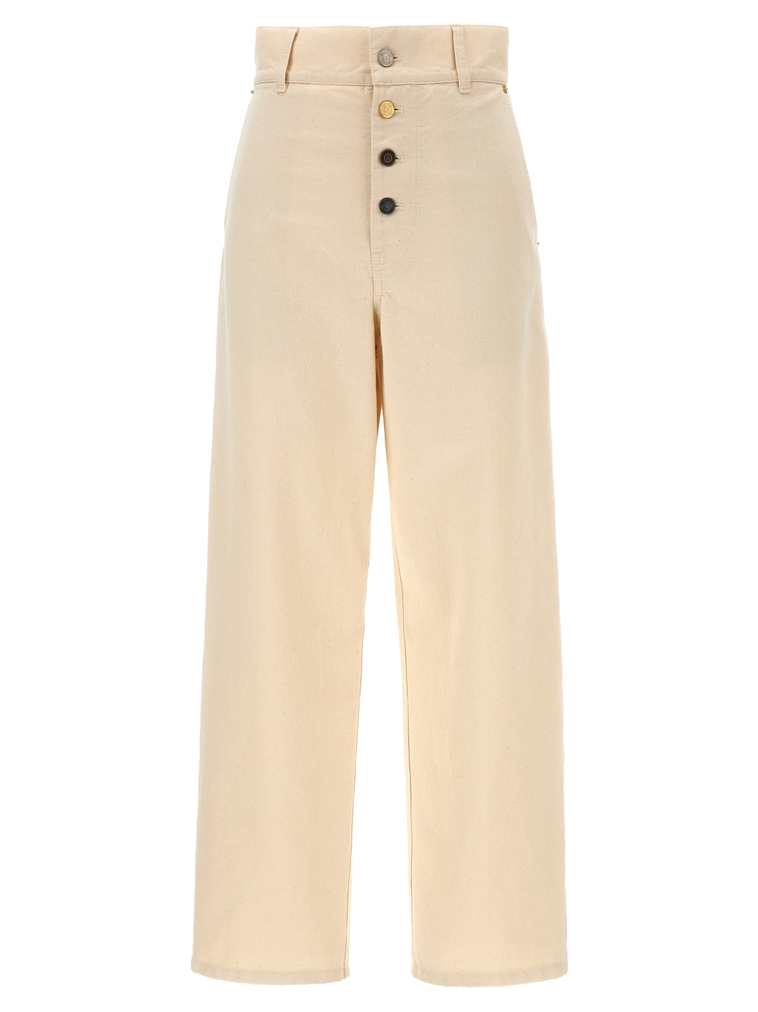 Moschino Beige Cotton Casual Pants