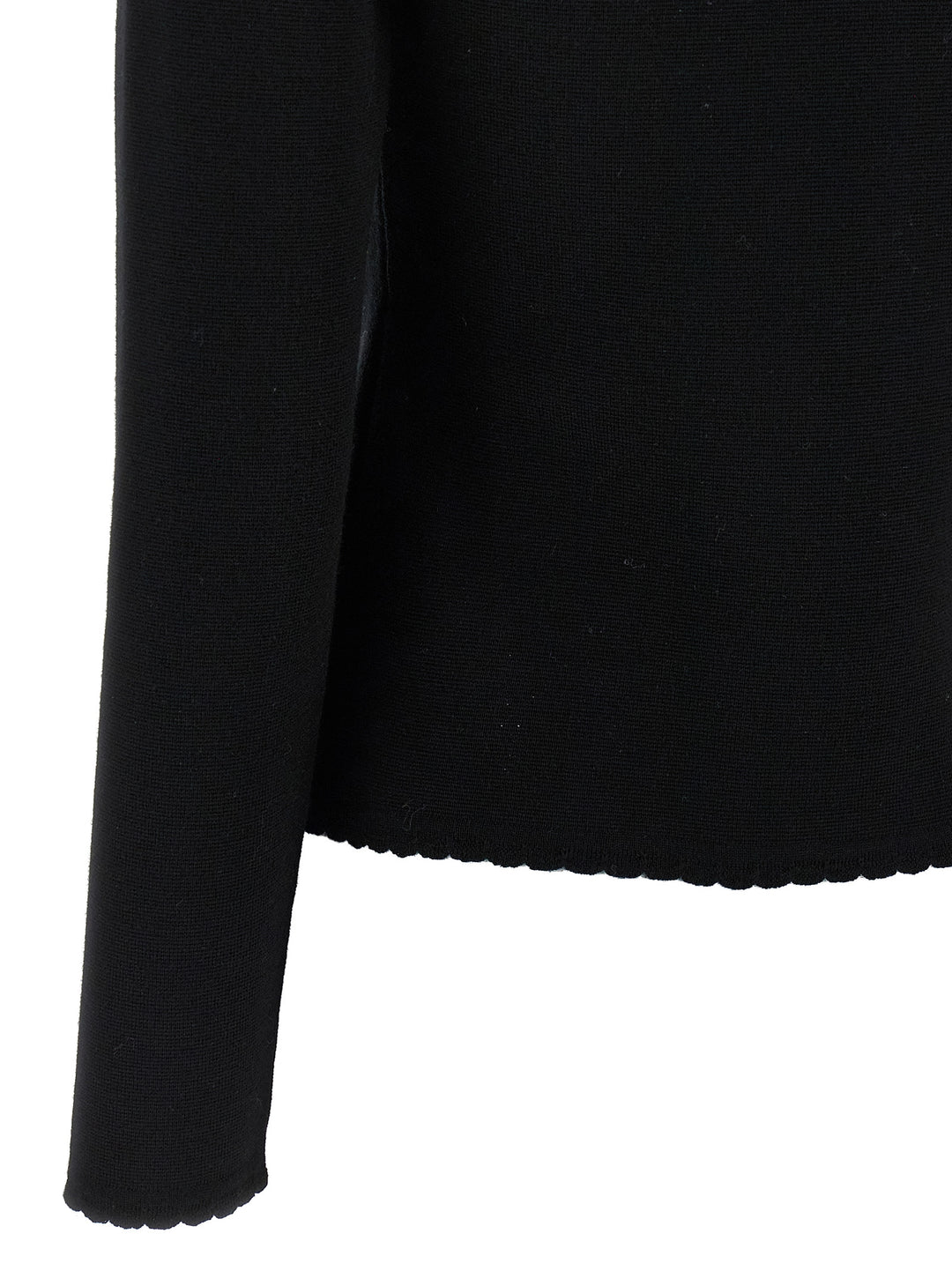 Moschino Black Virgin Wool Cardigan
