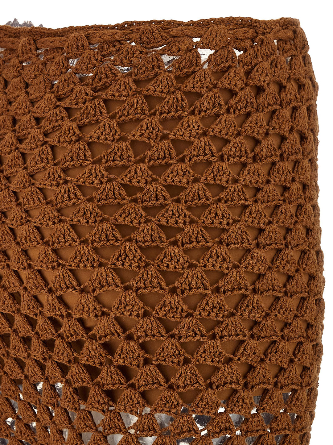 Ermanno Scervino Brown Cotton Flared Pants