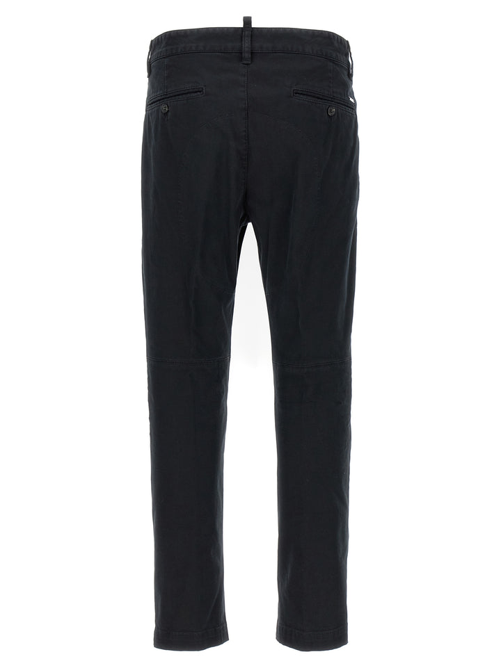 Dsquared² Black Cotton Chino Pants