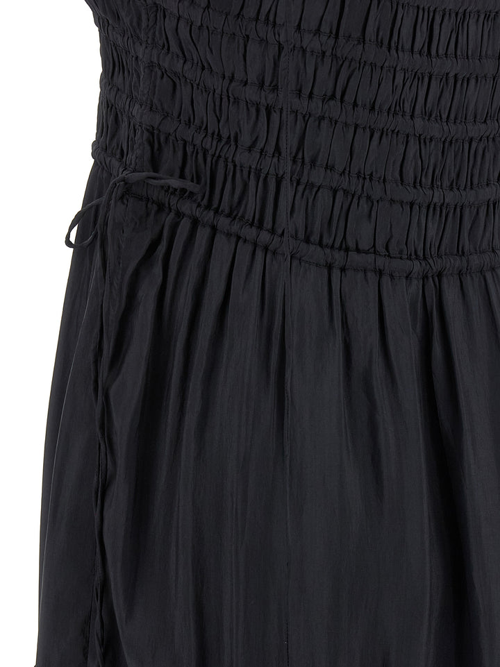 Ganni Gray Viscose Long Dress