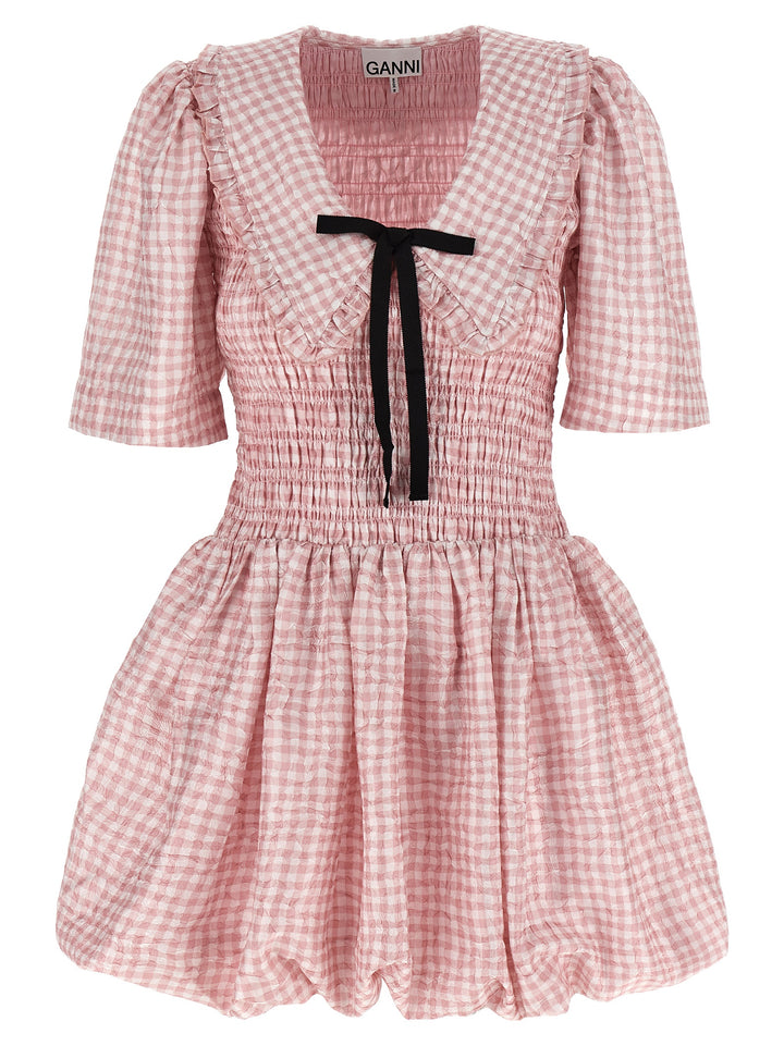 Ganni Multicolor Polyester Short Dress