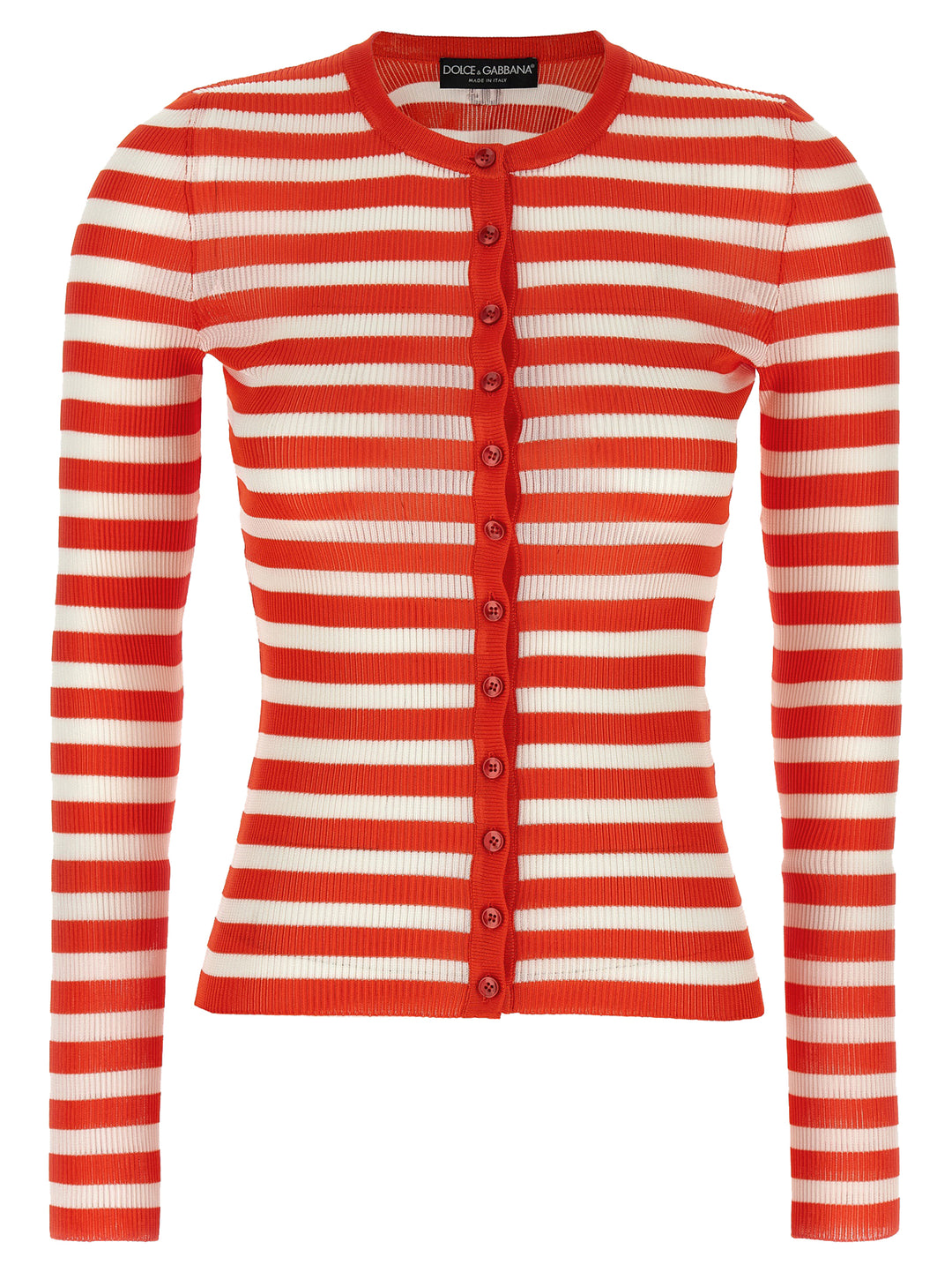 Dolce &amp; Gabbana Orange Viscose Cardigan