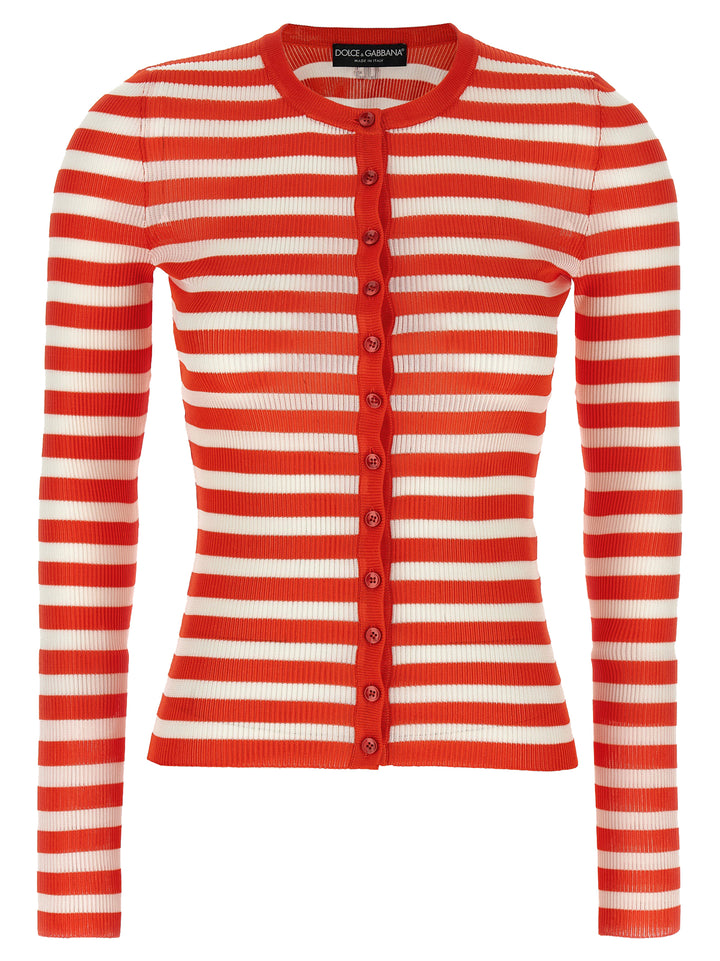 Dolce &amp; Gabbana Orange Viscose Cardigan