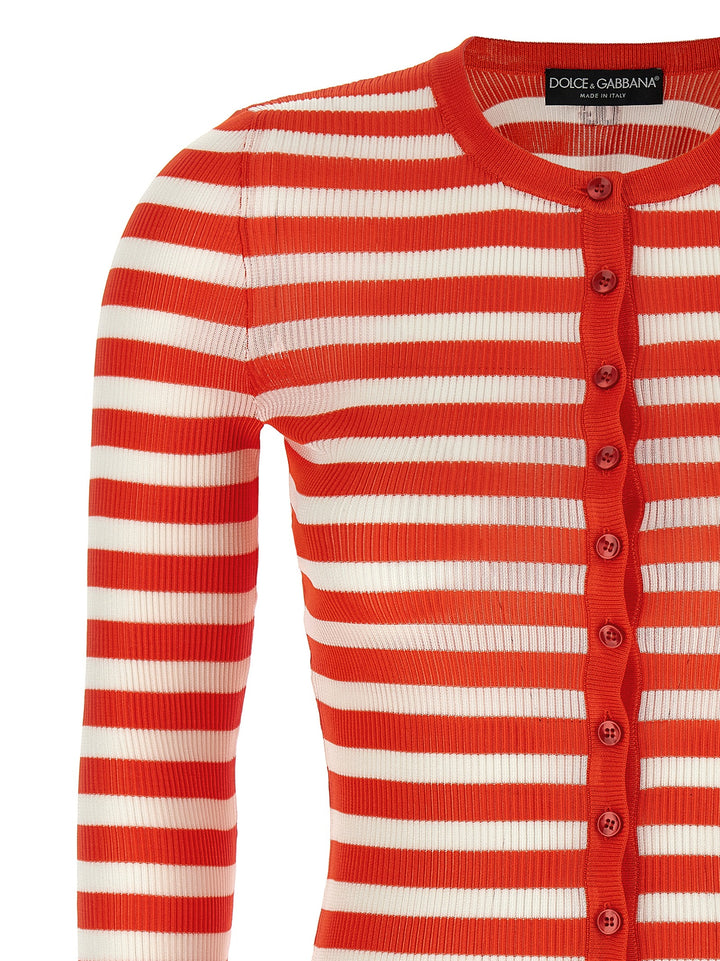 Dolce &amp; Gabbana Orange Viscose Cardigan