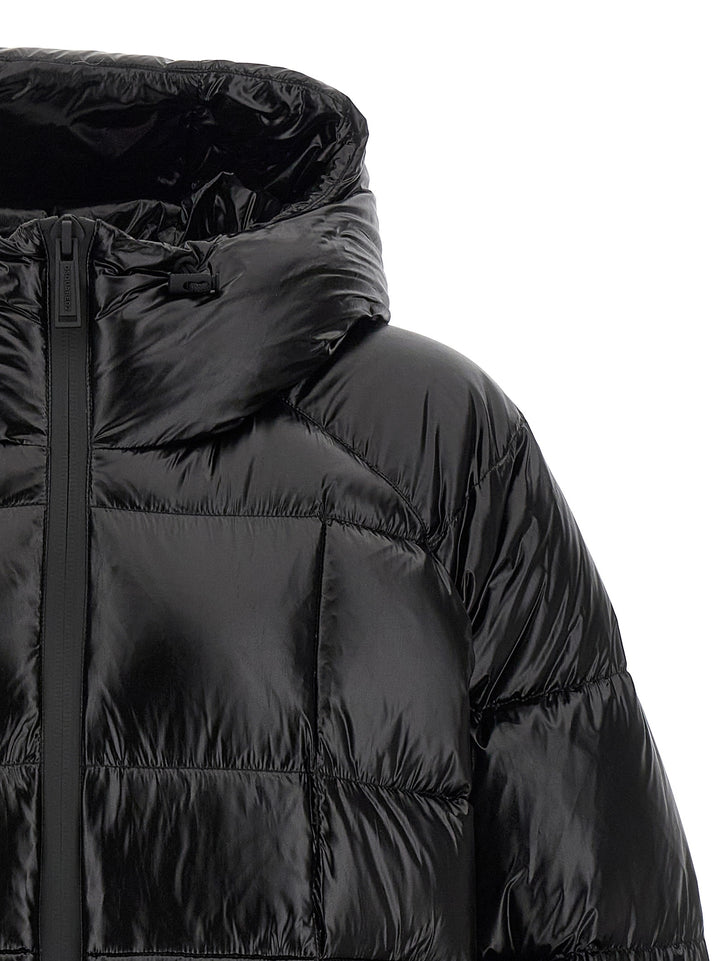 Dsquared² Black Polyamide Full-Length Jacket