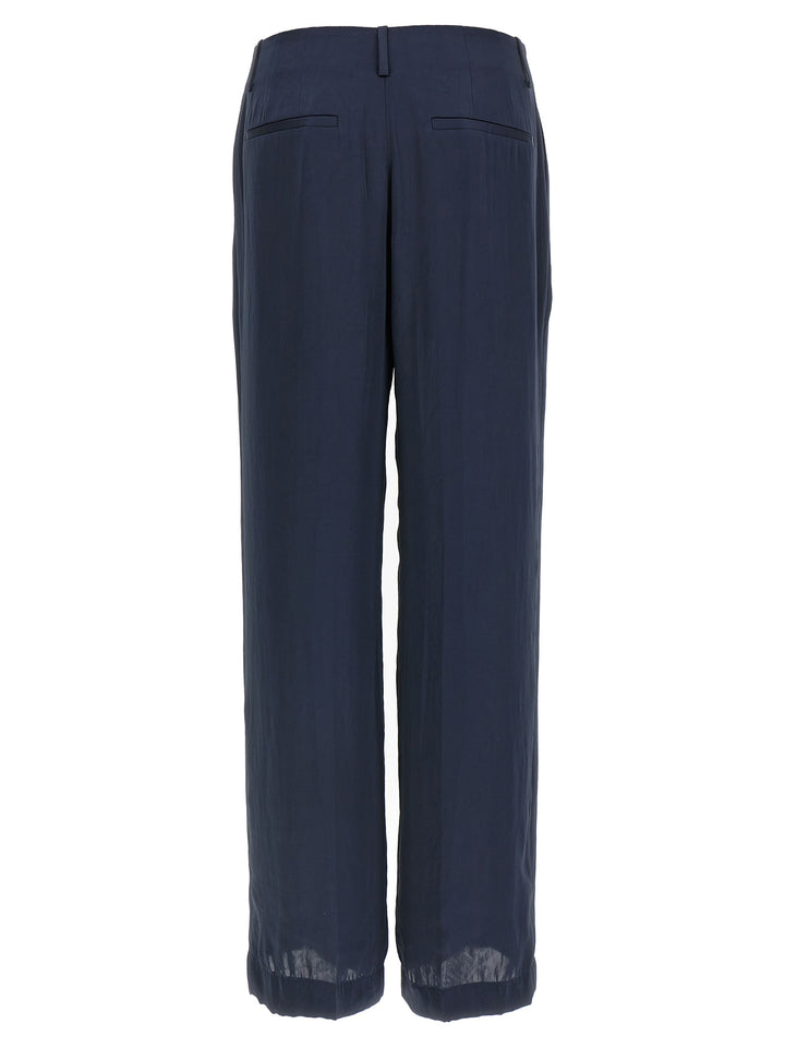 Theory Blue Polyester Casual Pants