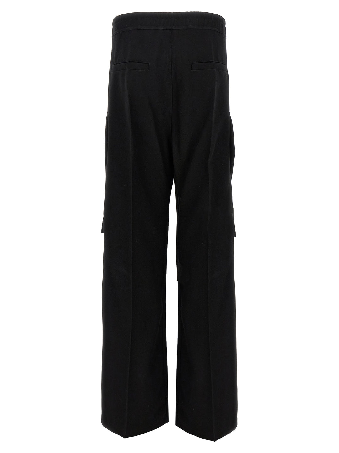 Rick Owens Black Wool Cargo Pants