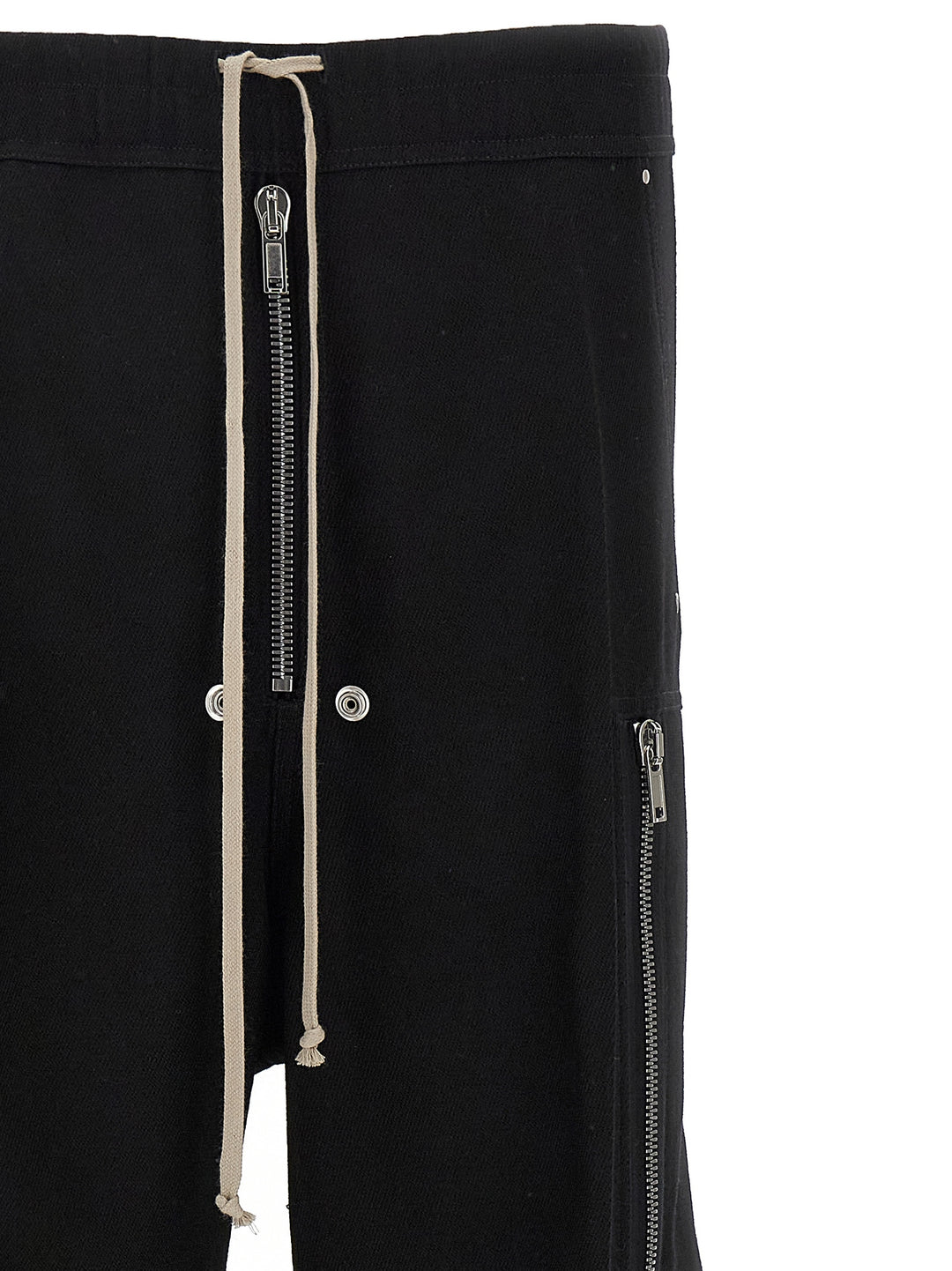 Rick Owens Black Wool Cargo Pants