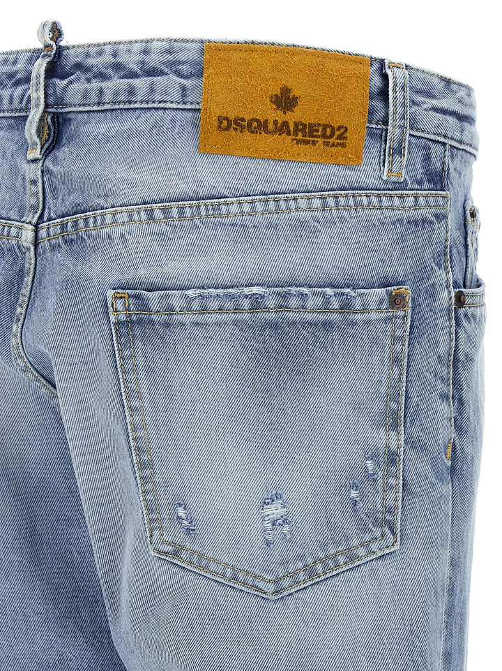 Dsquared² Blue Cotton Skinny Jeans