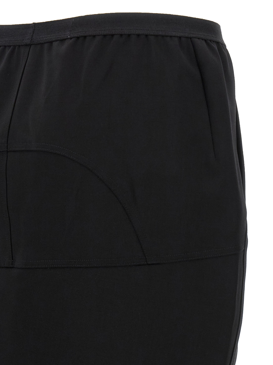 Rick Owens Black Wool Mini Skirt