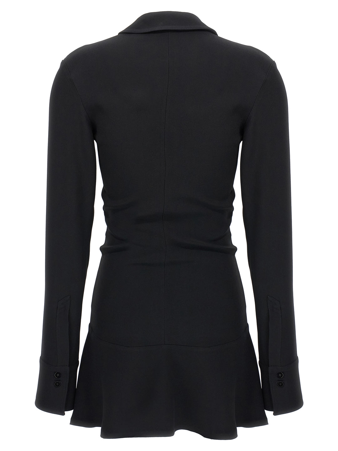 The Attico Black Marabou Short Dress