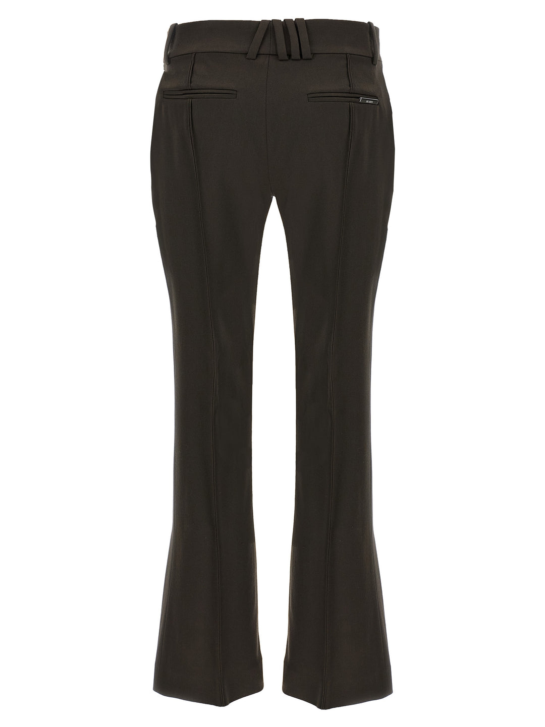 The Attico Brown Virgin Wool Flared Pants