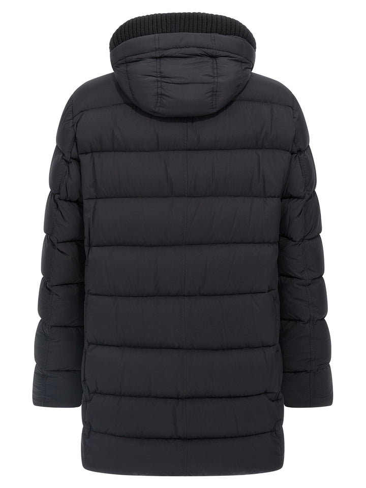 Herno Black Polyamide Coat