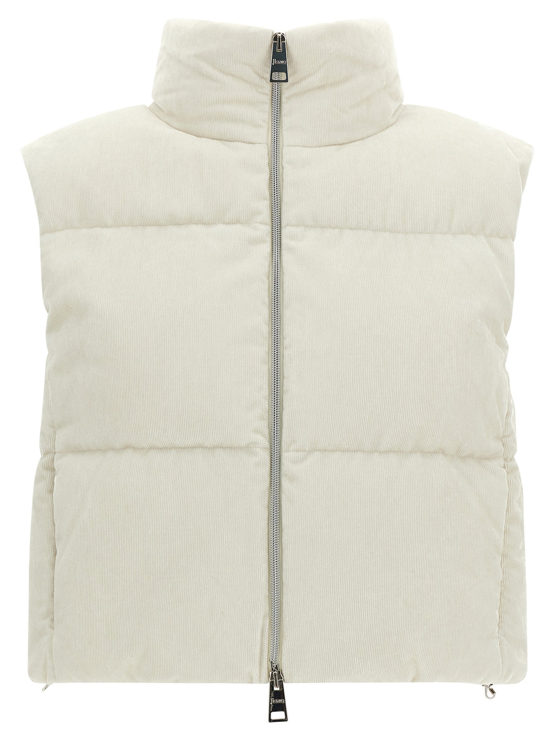 Herno White Viscose Sleeveless Jacket