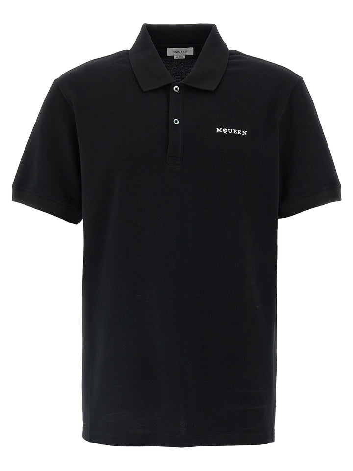Alexander McQueen Bicolor Cotton Polo Shirt