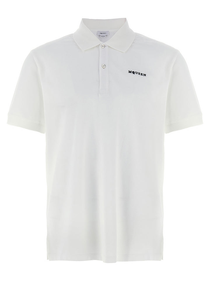 Alexander McQueen Bicolor Cotton Polo Shirt