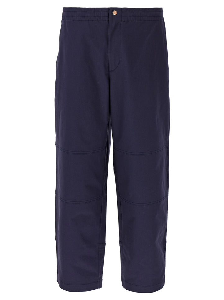 MONCLER GENIUS Blue Cotton Casual Pants