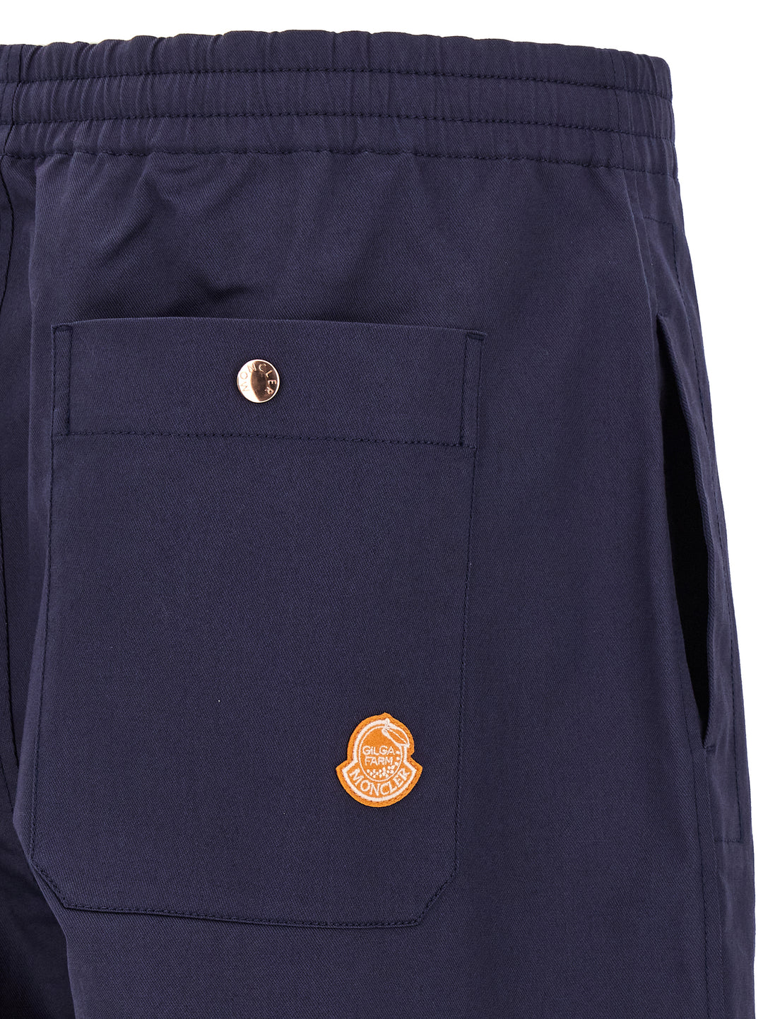 MONCLER GENIUS Blue Cotton Casual Pants