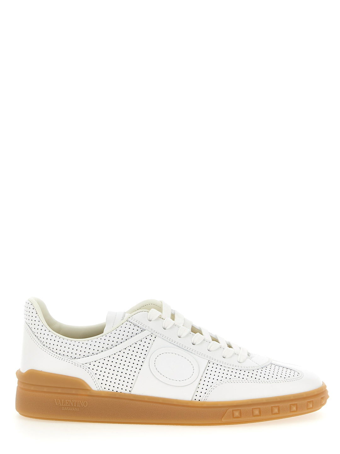 Valentino Garavani White Calfskin Low Top Sneakers