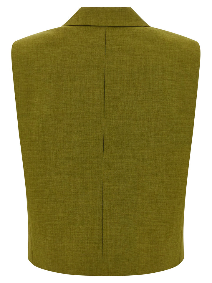 Theory Bicolor Polyester Sleeveless Jacket