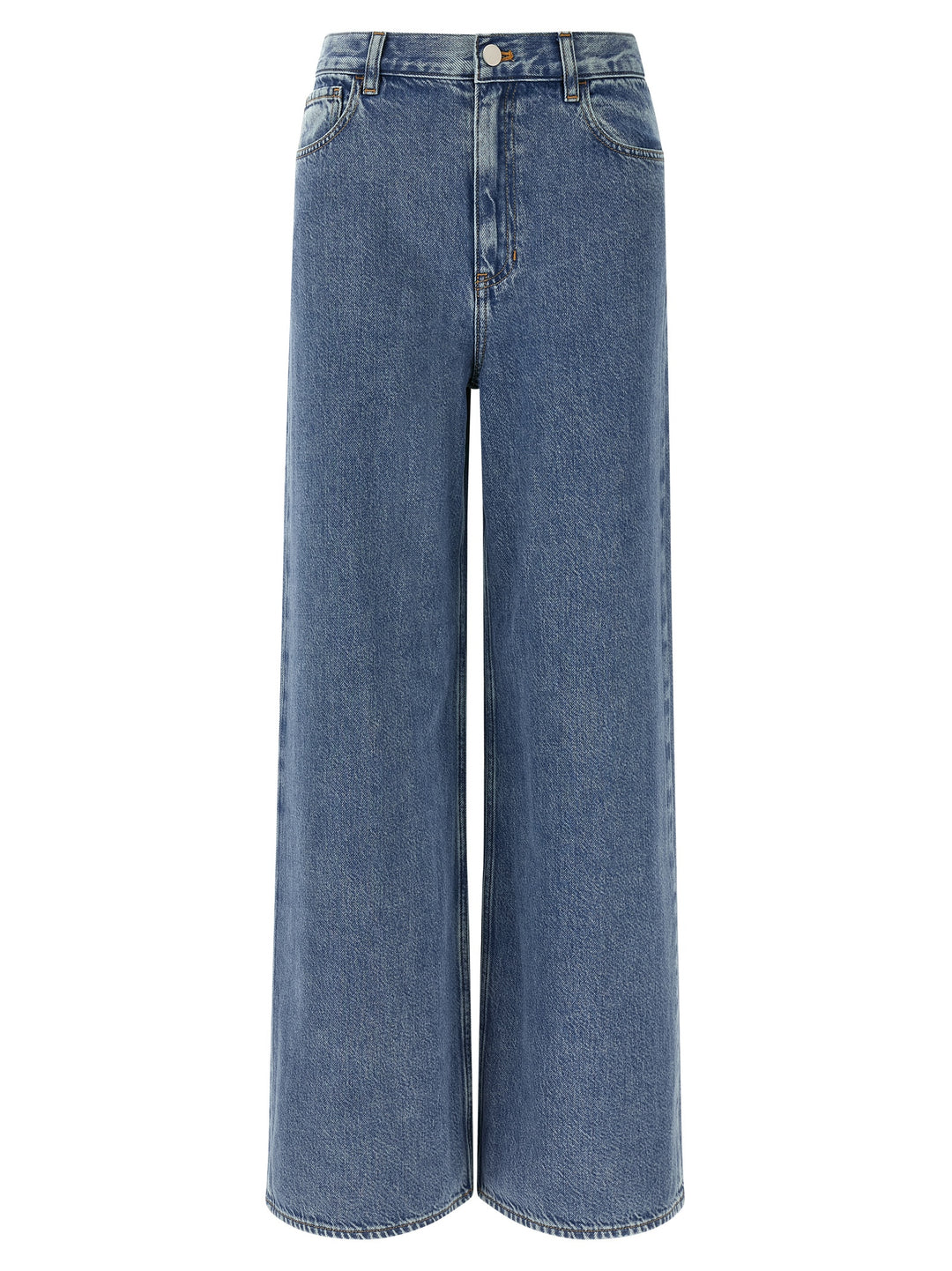 Theory Blue Cotton High-Waisted Jean