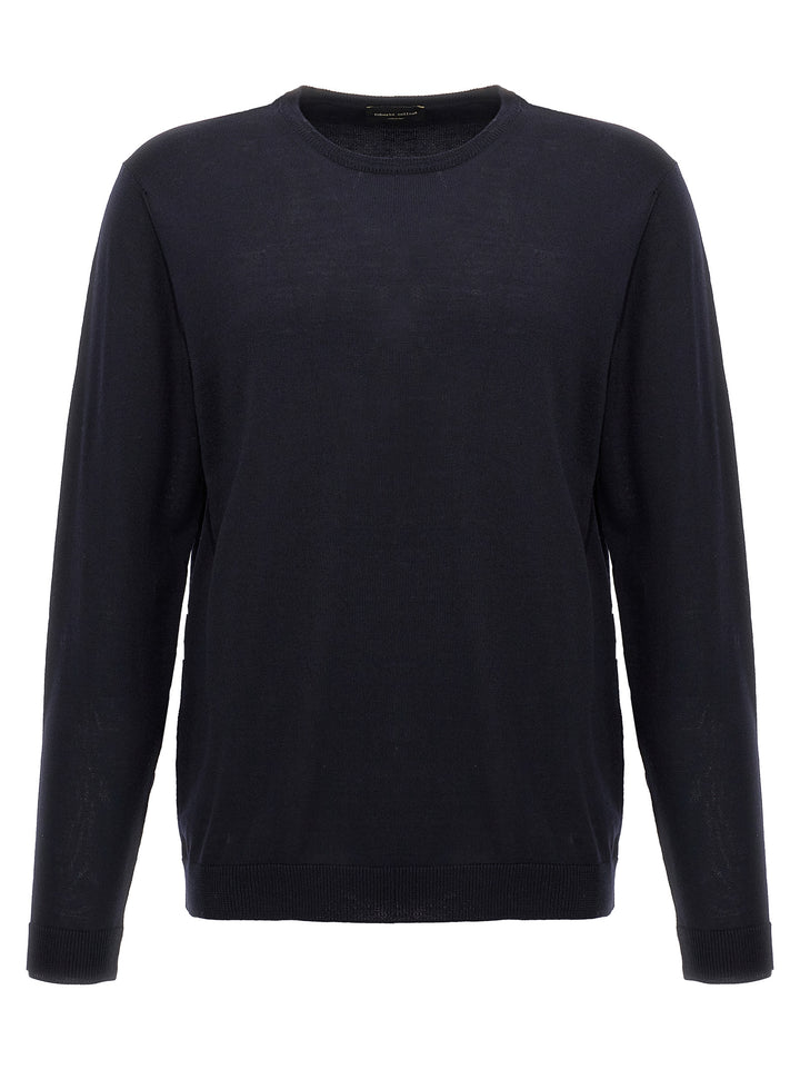 Roberto Collina Blue Merino Wool Cardigan