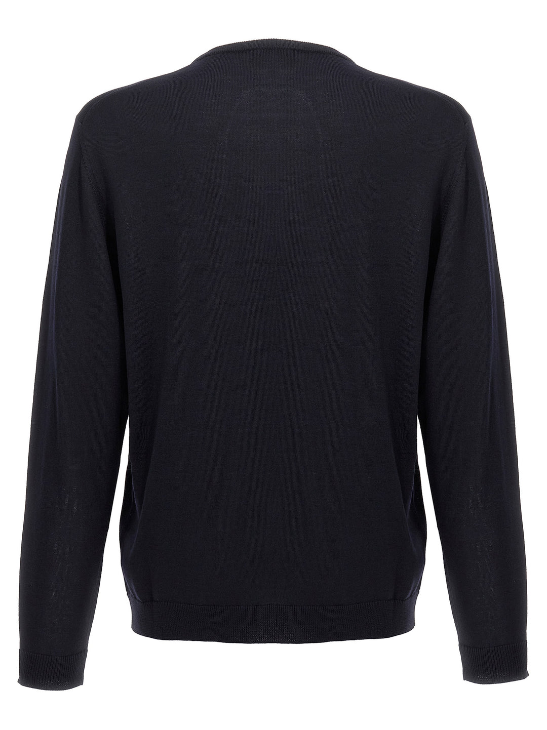 Roberto Collina Blue Merino Wool Cardigan