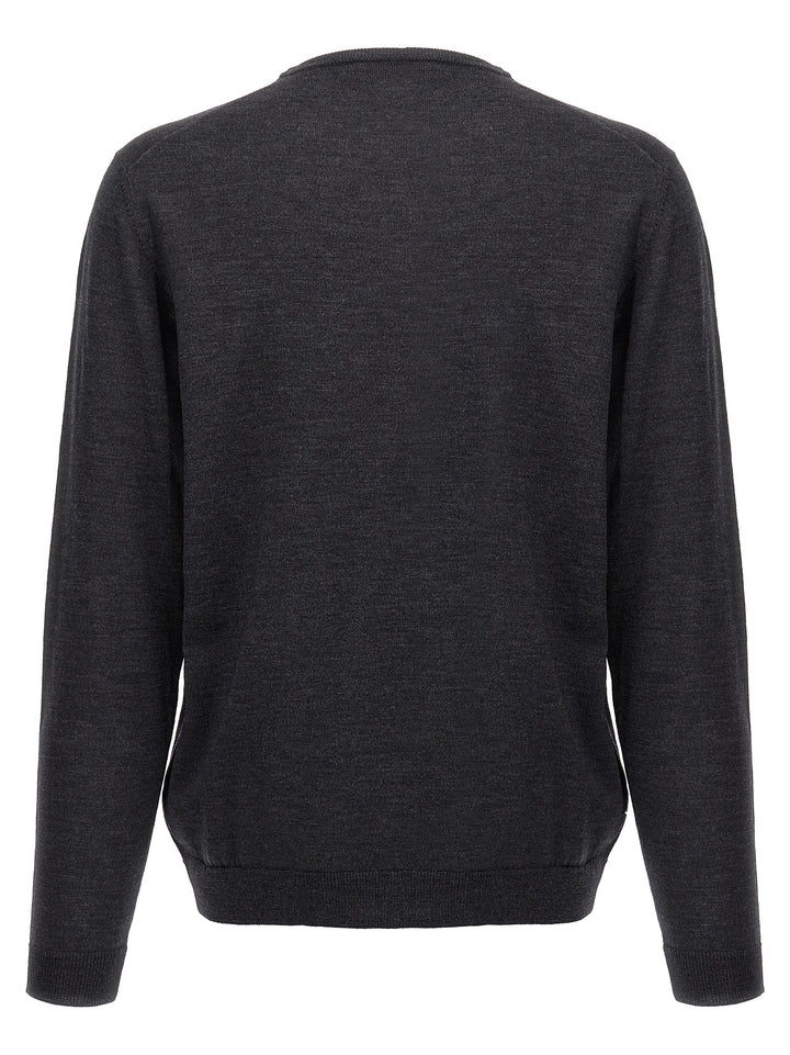 Roberto Collina Gray Merino Wool Cardigan