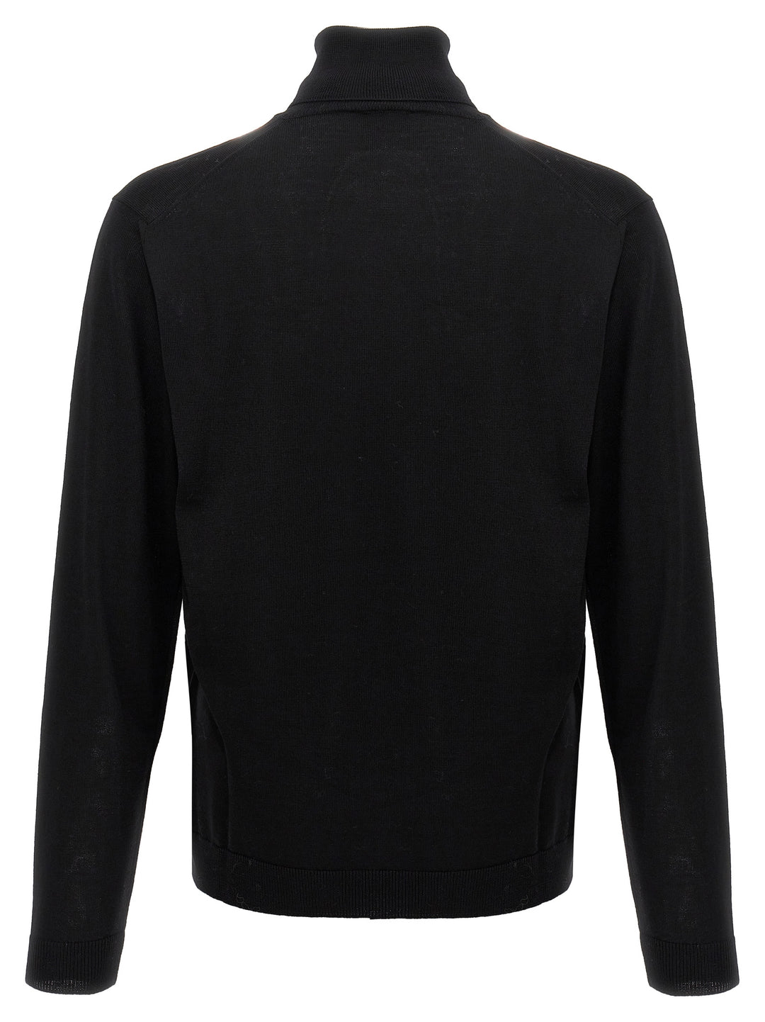 Roberto Collina Black Merino Wool Cardigan