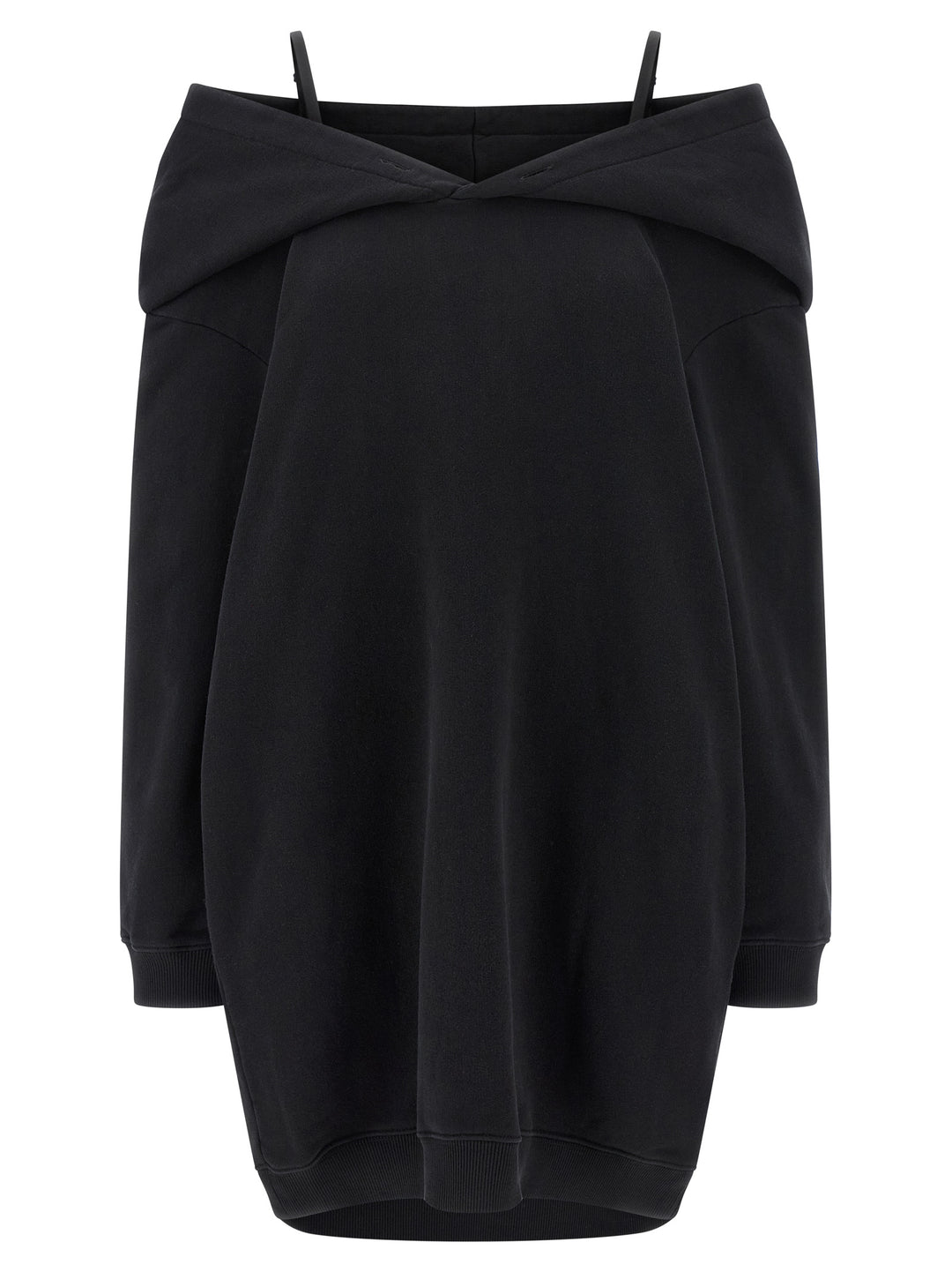 MM6 Maison Margiela Black Cotton Short Dress