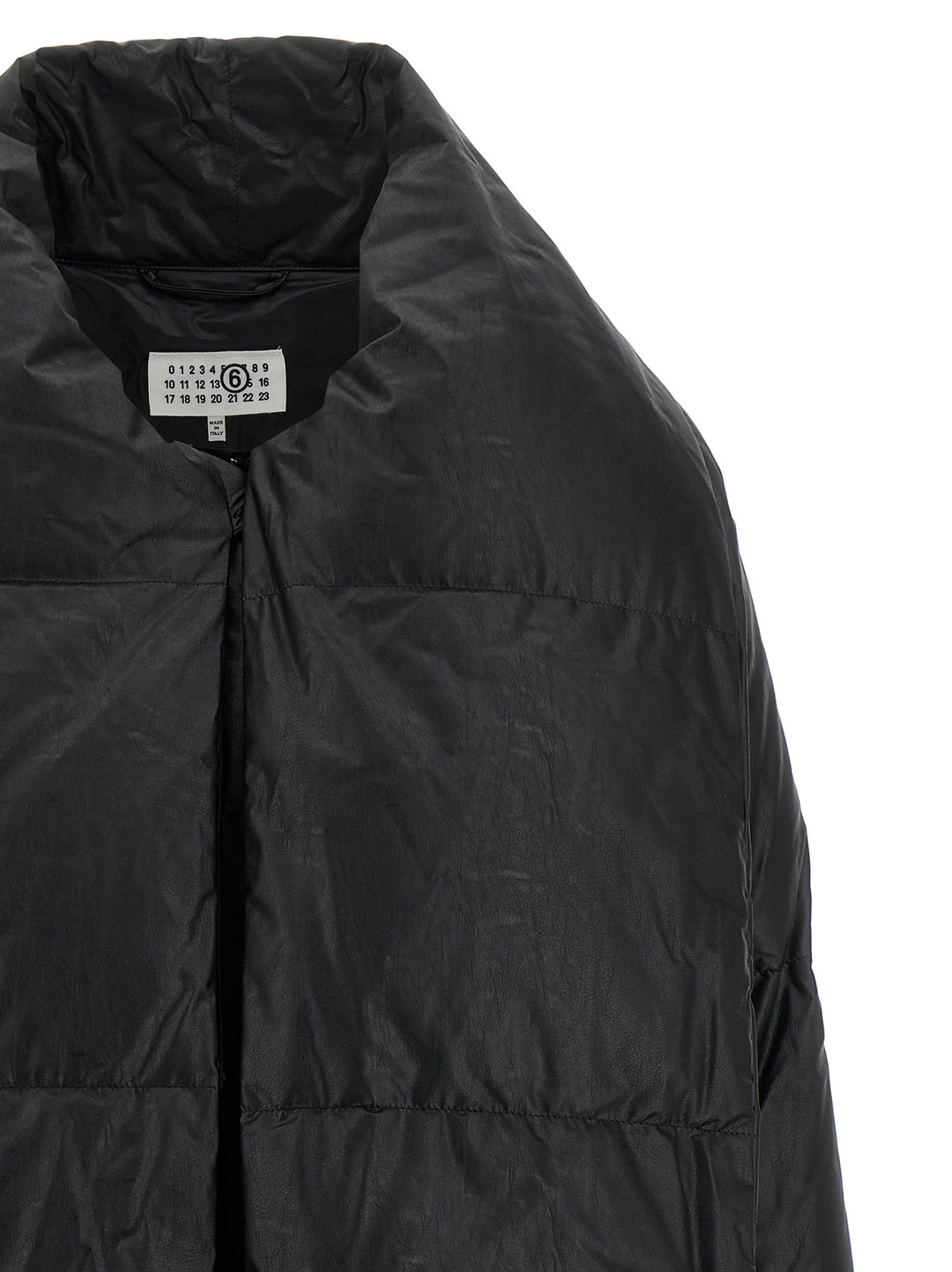 MM6 Maison Margiela Black Viscose Coat