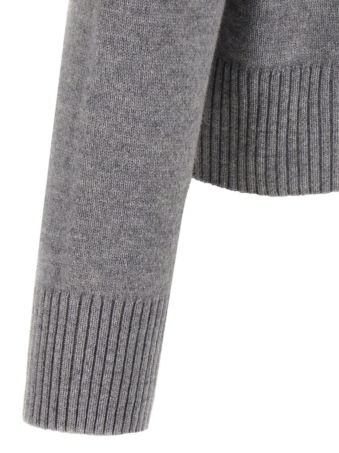 Ami Paris Gray Wool Cardigan