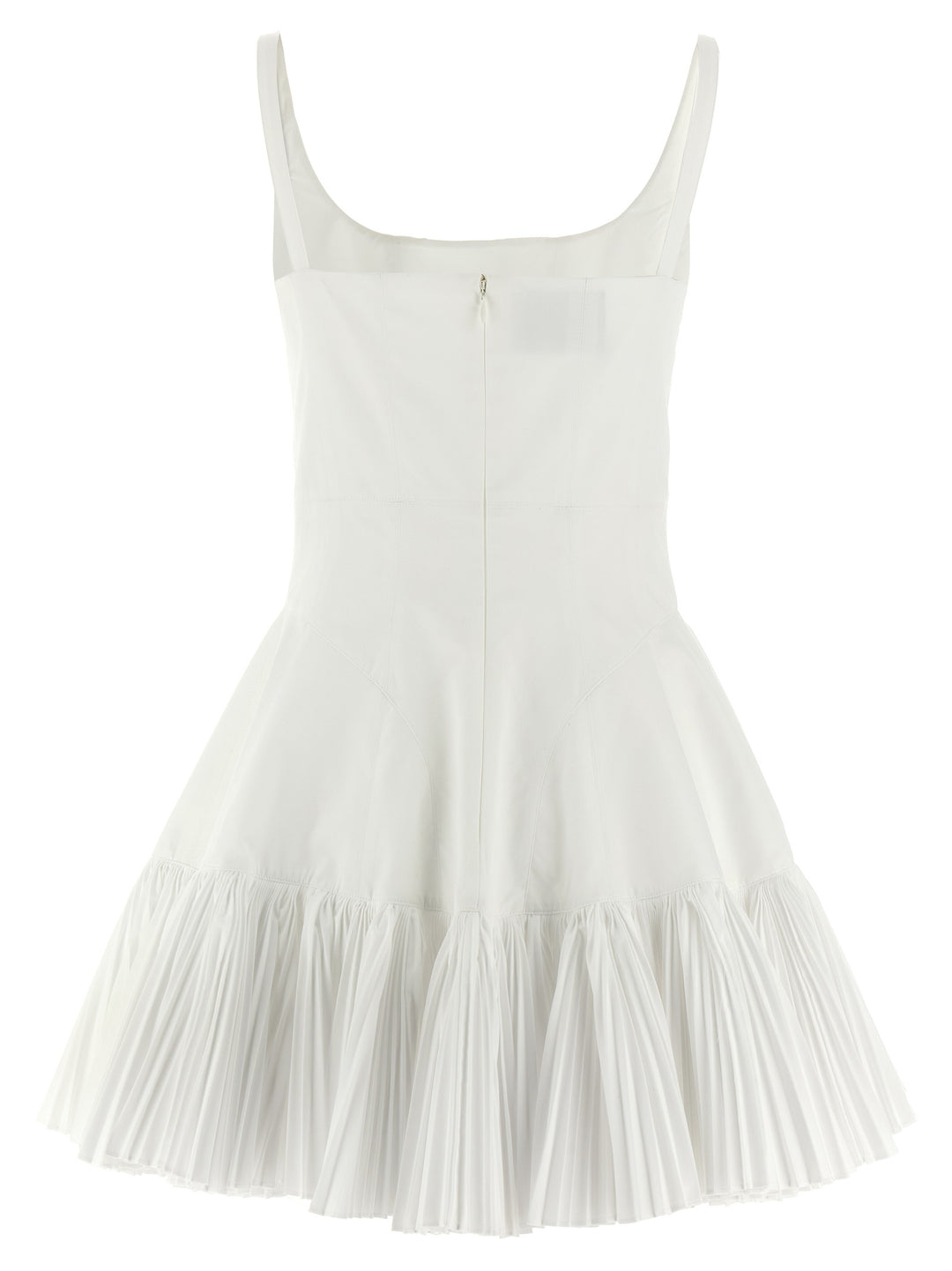 Giovanni Bedin White Poplin Short Dress