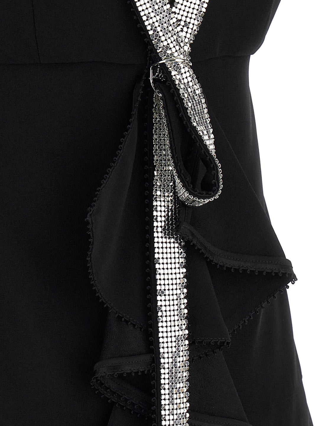 Giovanni Bedin Black Viscose Short Dress