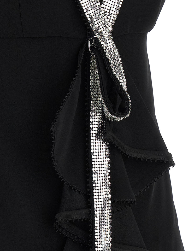 Giovanni Bedin Black Viscose Short Dress