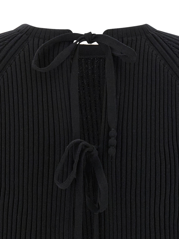 Tory Burch Black Cotton Cardigan