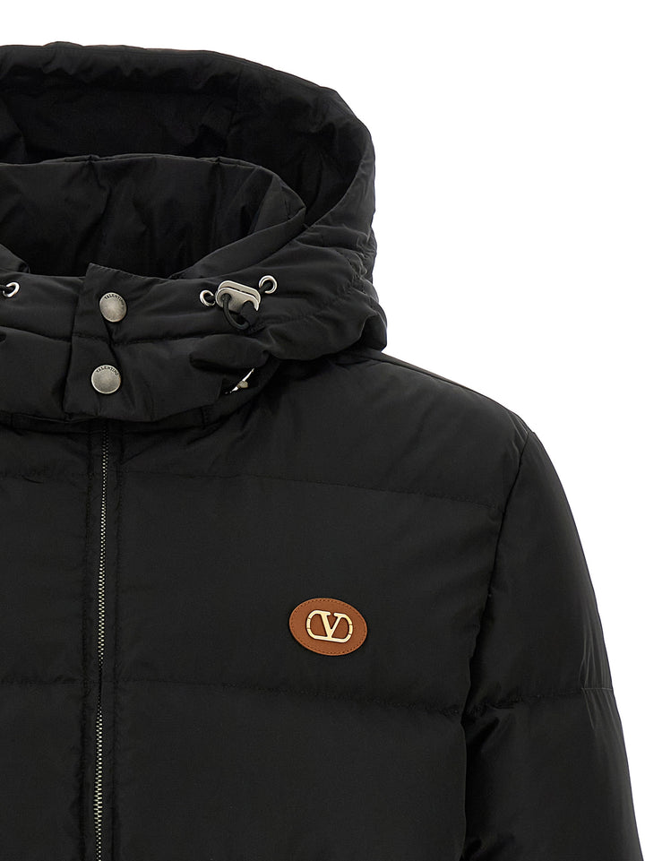 Valentino Garavani Black Polyamide Full-Length Jacket