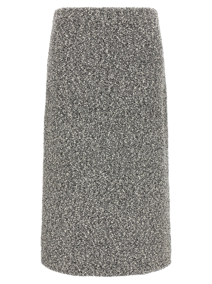 Tory Burch Black Polyamide Midi Skirt